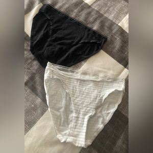 (2) NWOT joy spun cotton bikini panties 8-10 med